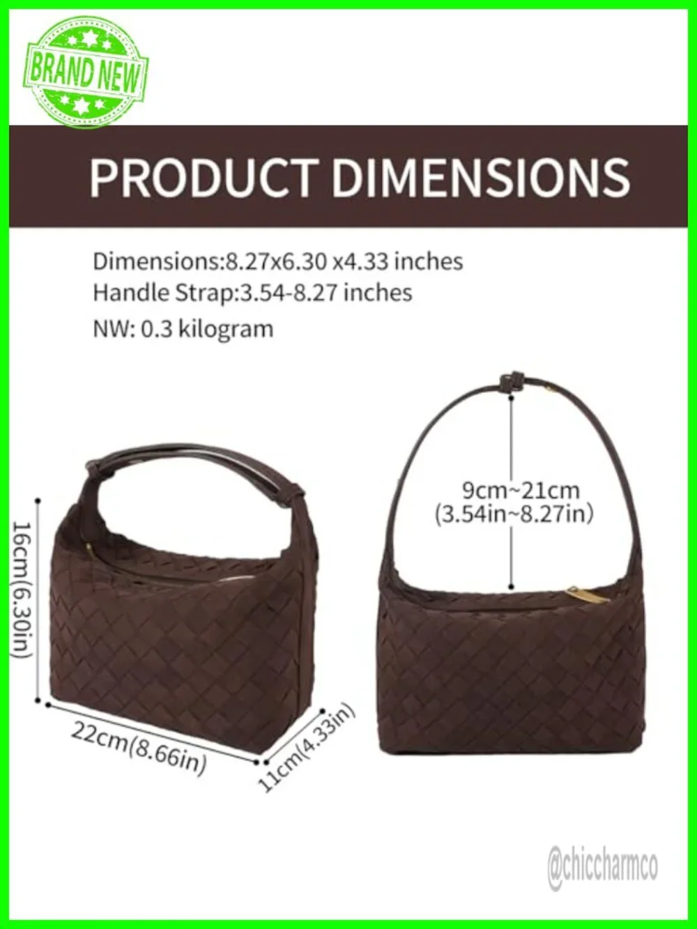 Faux Suede Woven Hobo Handbag with Adjustable Strap